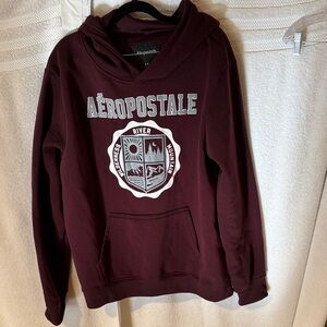 Aeropostale Burgundy Graphic Hoodie Closet 1